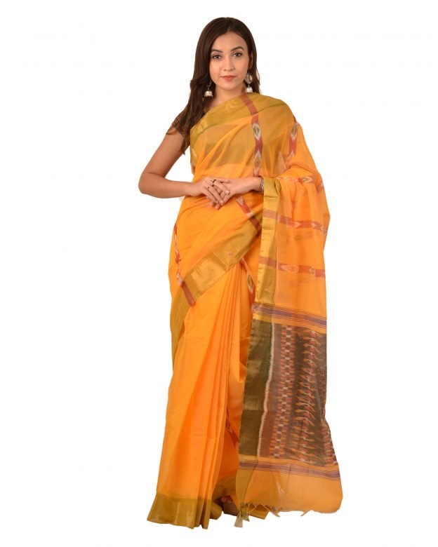 Art Silk Plain Multicolor Tribal Traditional Party Wear Saree