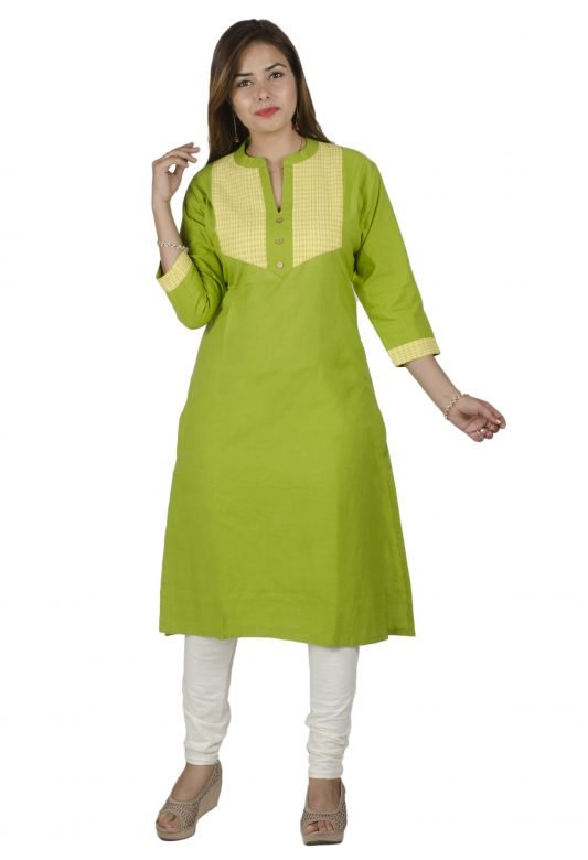 Light Green Kurti Extra long (Medium)
