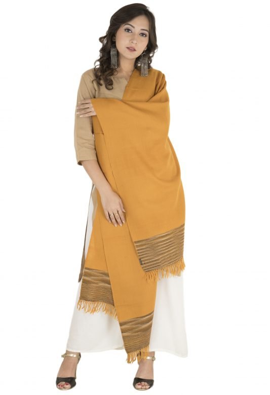Brown Spacye Dye Woolen Stole
