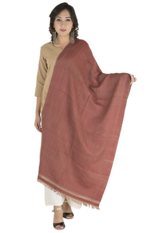 Red & Grey Lahari Woolen Stole