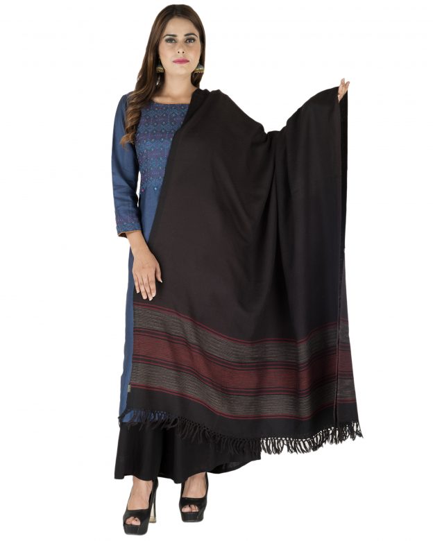 Women's Woolen Multicolor Free Size Shawl
