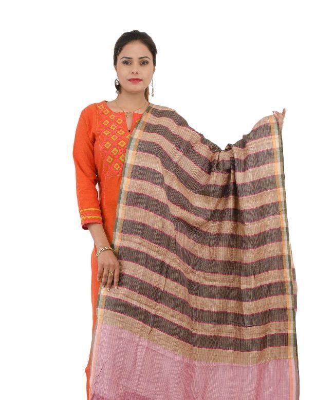 Dupatta Tassar Multi Color