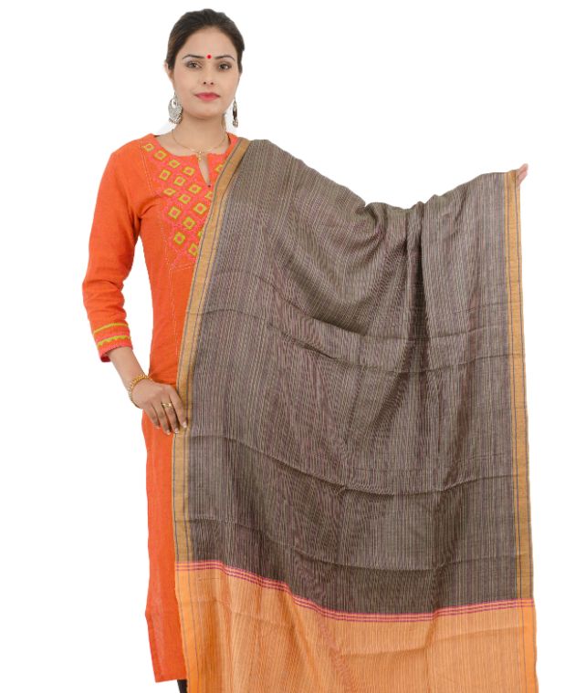 Dupatta Tassar Multi-color