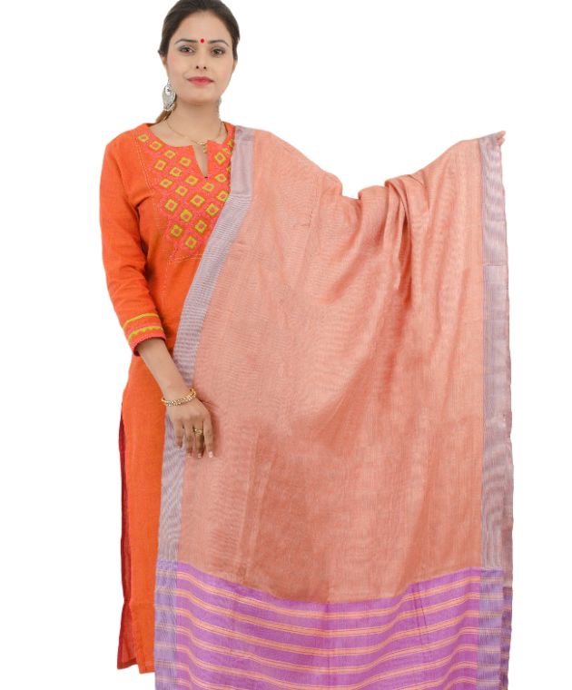 Dupatta Tassar Multi-color