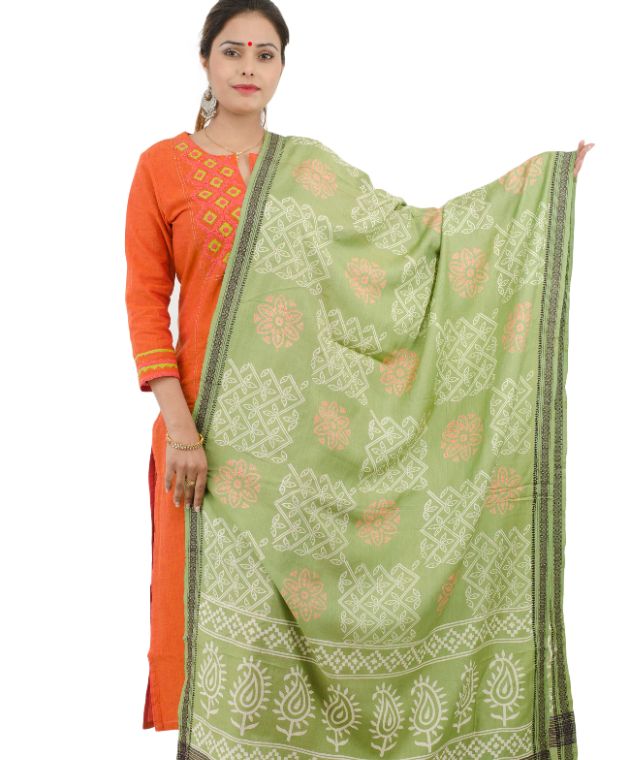 DUPATTA TASSAR PRINTED