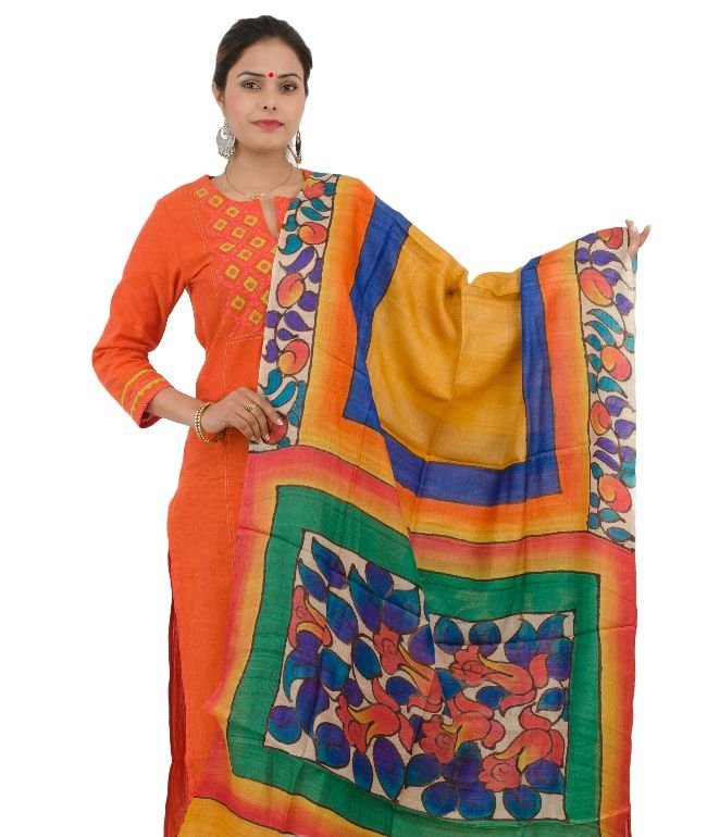 Dupatta Tassar Color