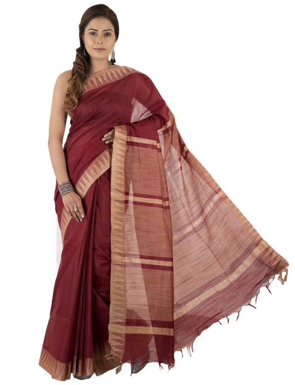 Women Handwoven Katan Vidharbha Saree