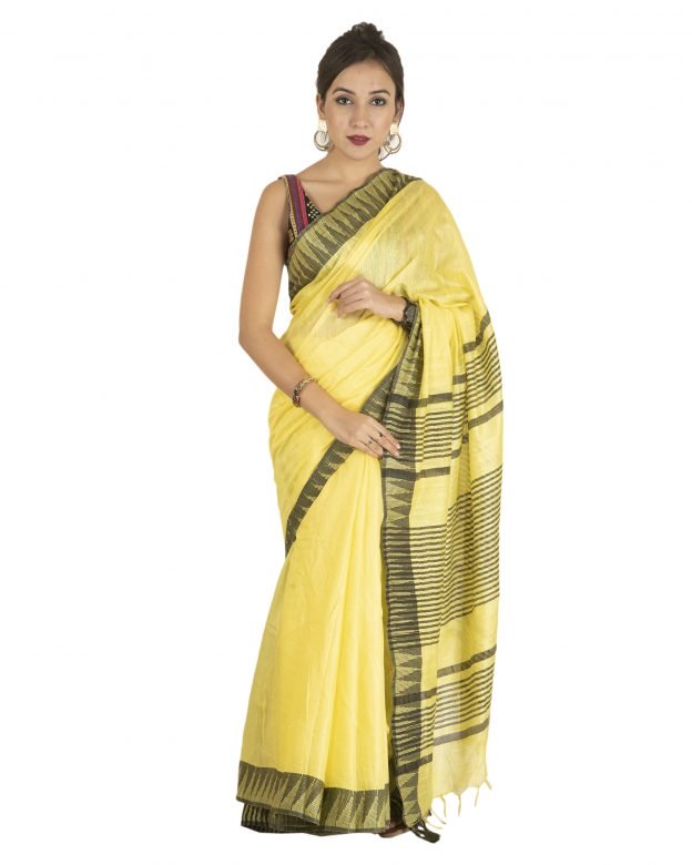 Cotton Multicolor Katan Vidharbh Saree