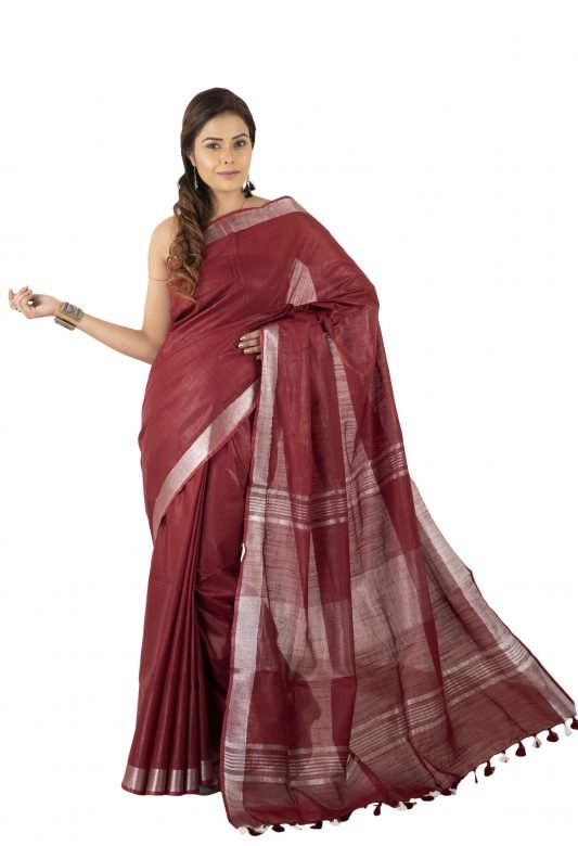 Women Handwoven Katan Vidharbha Saree