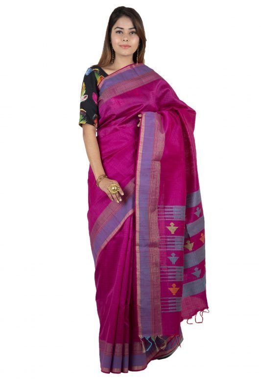 Women's Cotton Silk Saree with Blouse Piece