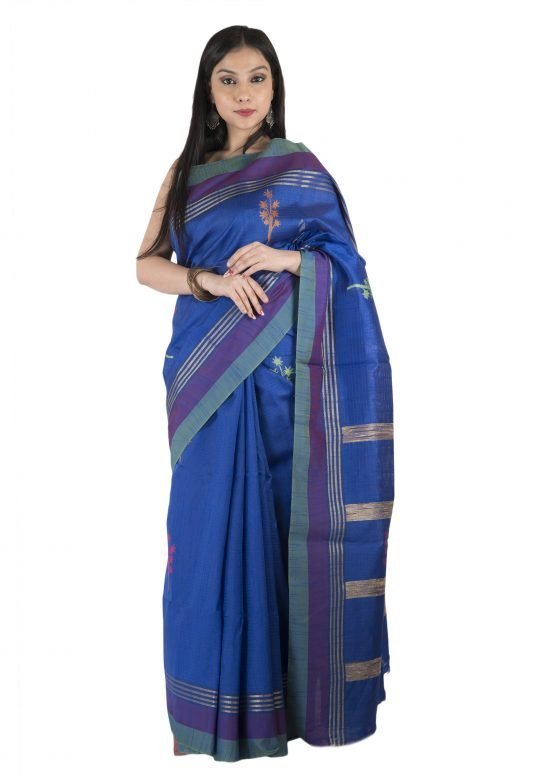Women's Cotton Silk Saree with Blouse Piece