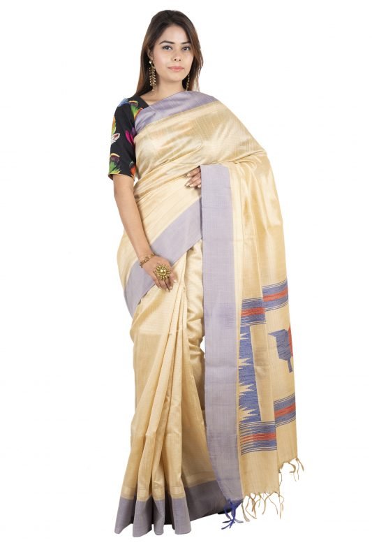 Women's Cotton Silk Saree with Blouse Piece