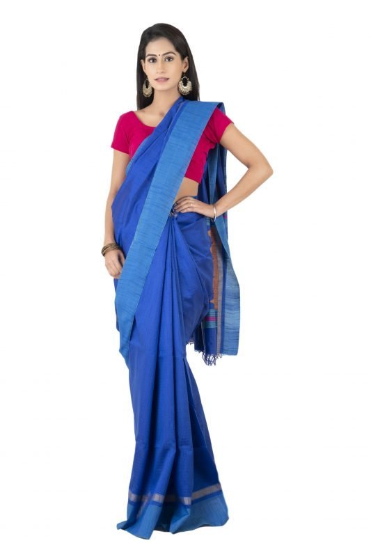 Women's Cotton Silk Saree with Blouse Piece
