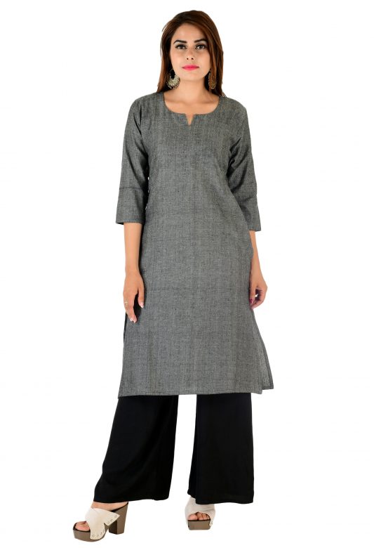 Grey Cotton Kurti