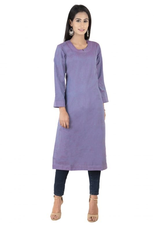 Women's Plain Cotton Kurta