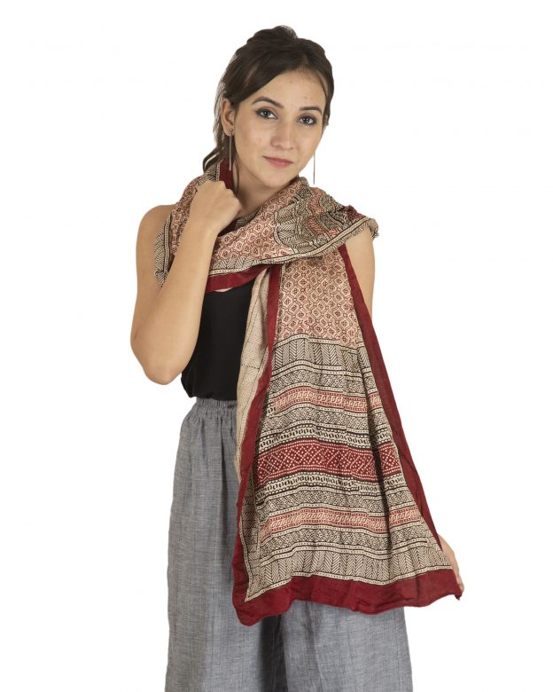 Mulbary Silk Multicolor Stole