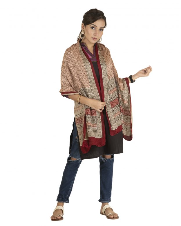 Mulbary Silk Multicolor Stole