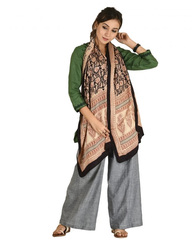 Gari Silk Multicolor Stole