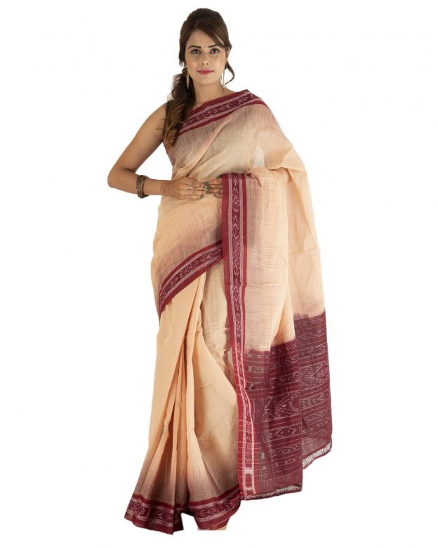 Handmade Traditional Cotton M Bandha Multicolor Saree