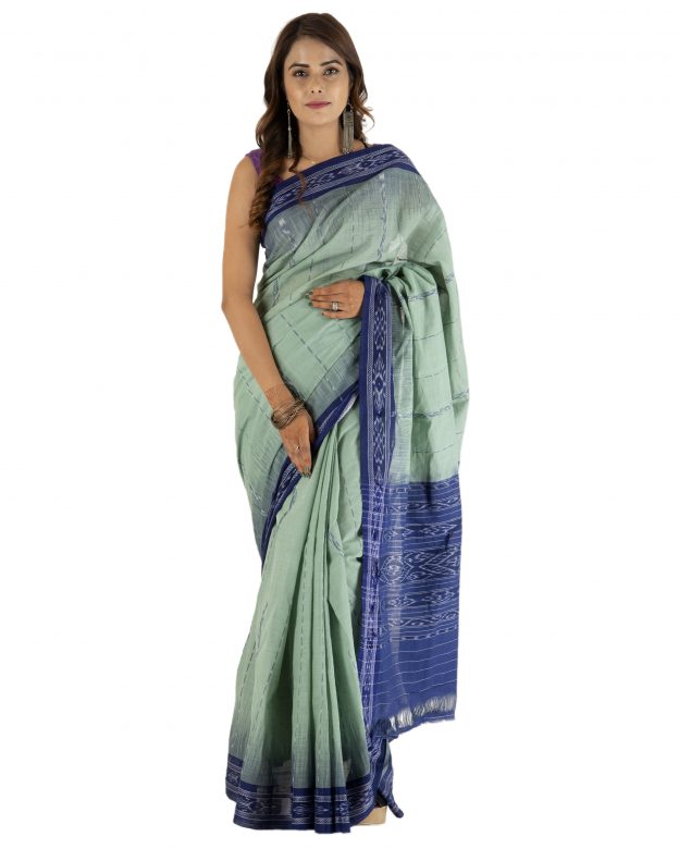 Handmade Traditional Cotton M Bandha Multicolor Saree