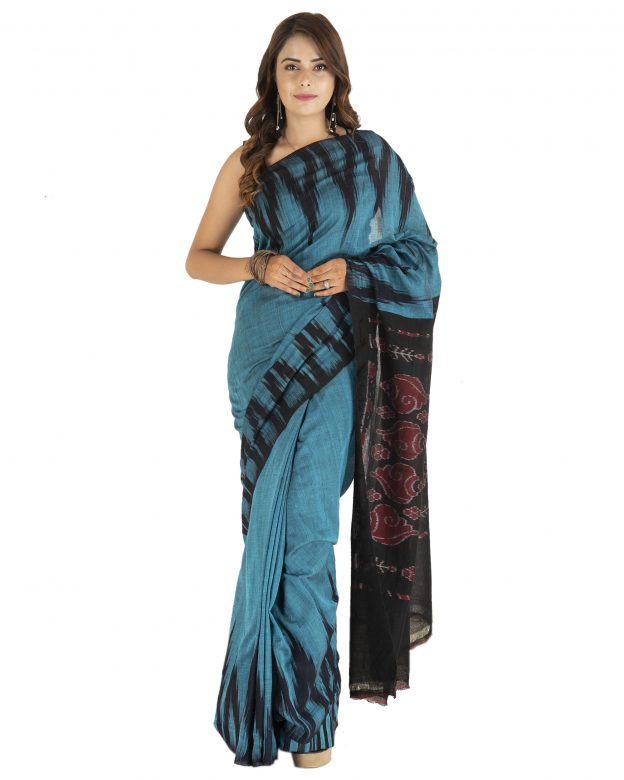 Handmade Traditional Multicolor Cotton Saree