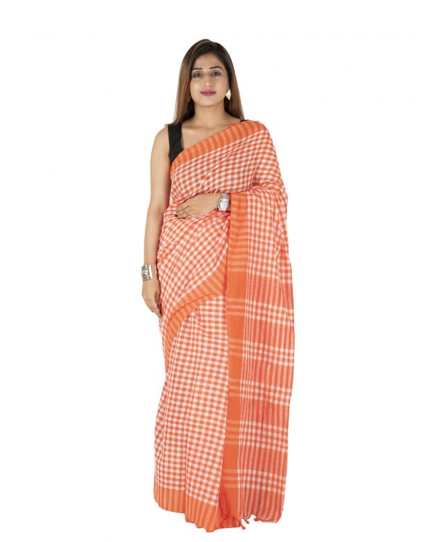 Pure Cotton Zari Multicolor Tribal Traditional Party Wear Saree