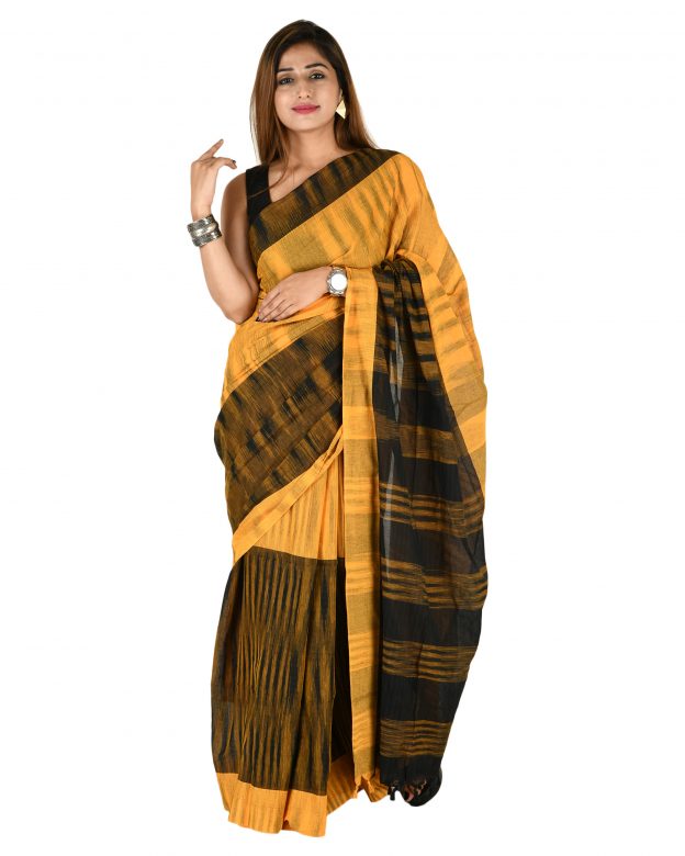Pure Cotton Zari Multicolor Tribal Traditional Party Wear Saree
