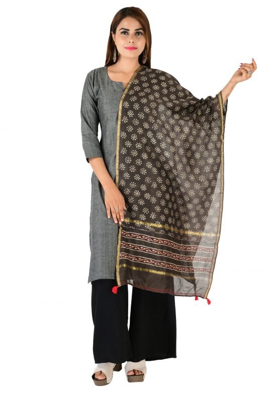 Chanderi Silk Stole For Women