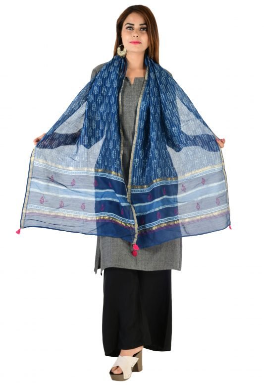 Chanderi Silk Stole For Women