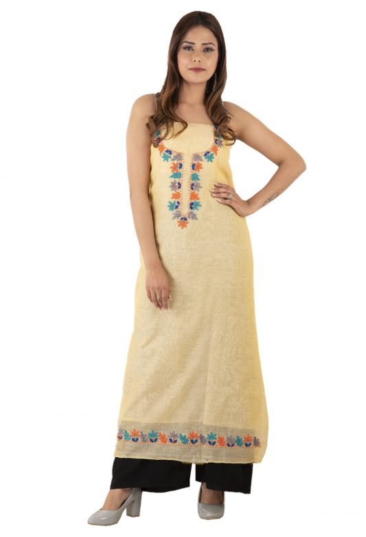 Cotton Silk Chanderi Suit Pieces