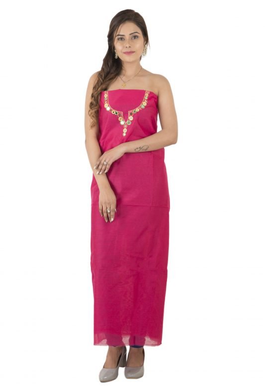 Women's Chanderi Suit Dress Material