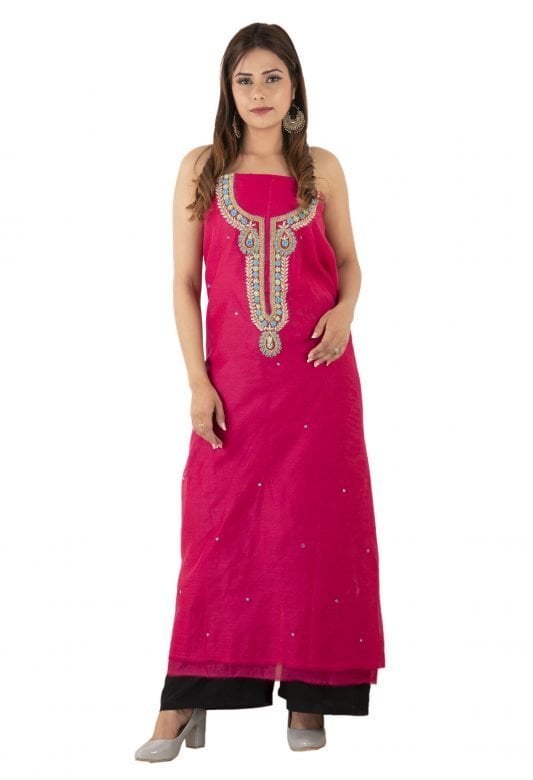 Cotton Silk Chanderi Suit - 40