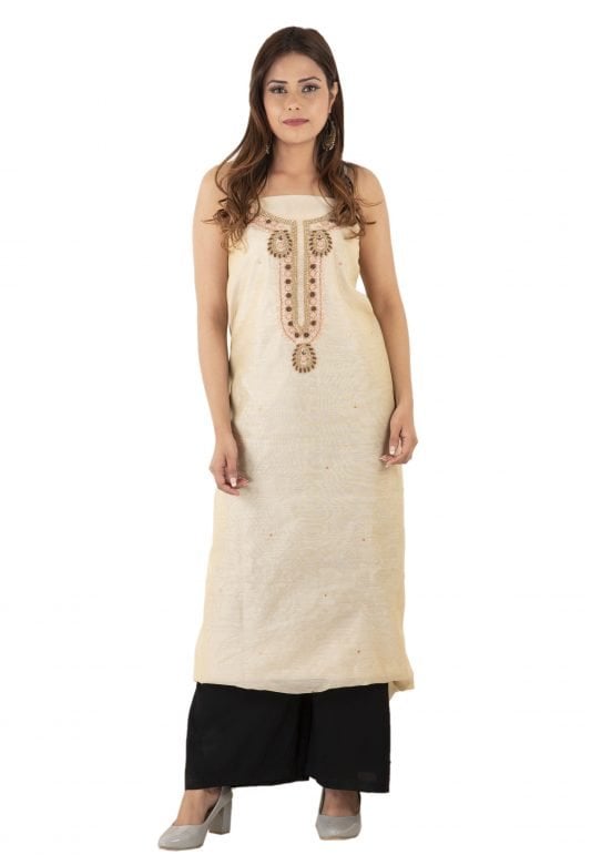 Cotton Silk Chanderi Suit - 38