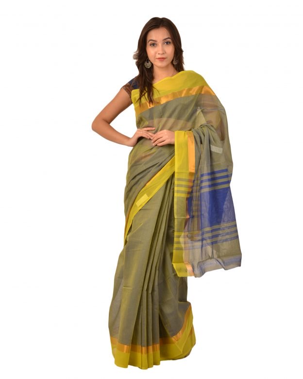 Art Silk Zari Multicolor Tribal Traditional Party Wear Saree