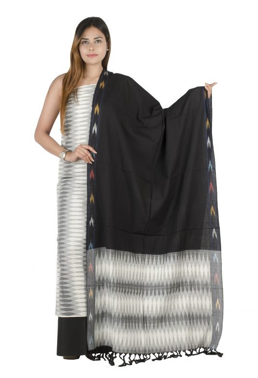 Multi-Colored Ponchampally Suit Dress Material for Women