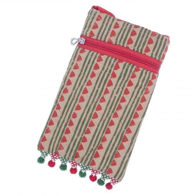 Handcrafted Cotton Multicolor Mobile Cover