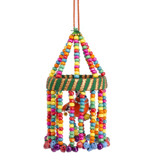 Multicolor Beads, Metal, Cotton, Foam & Thread Zoomar Moti