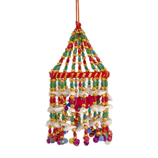 Multicolor Kodi Ghungru Jhumar with Parrot