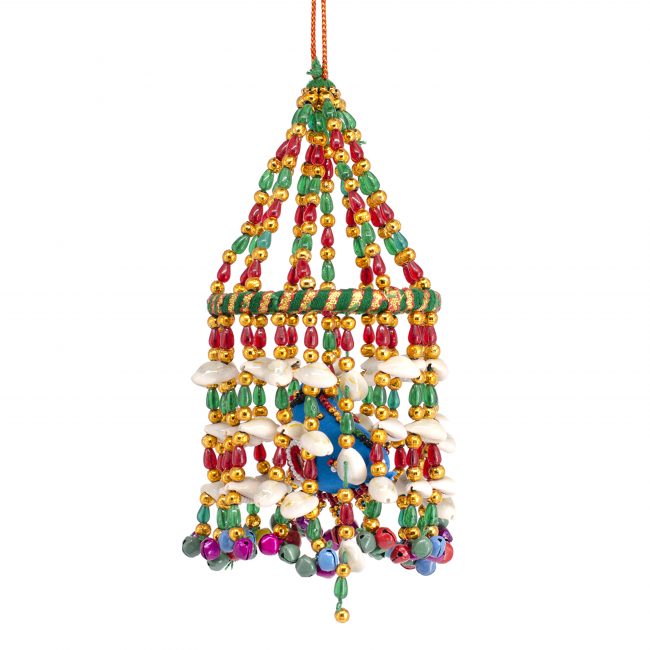 Multicolor Kodi Ghungru Jhumar with Parrot