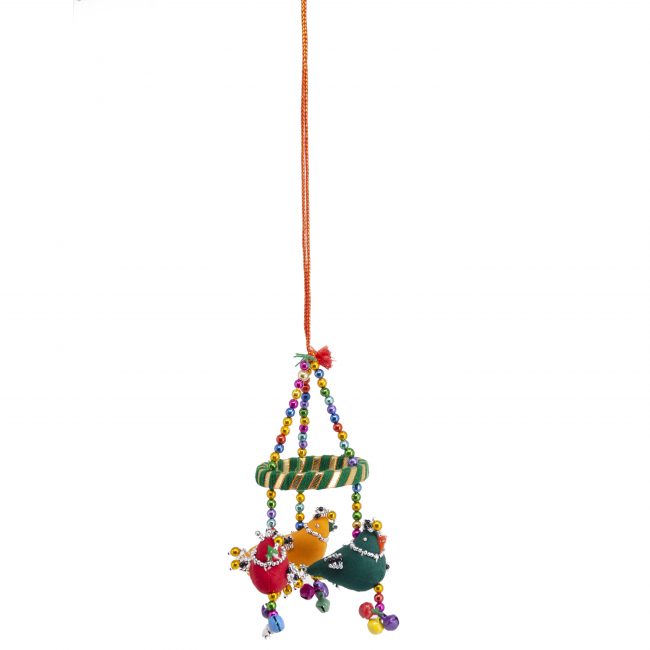 Multicolor Cotton, Foam, Beads, Metal & Thread Hanging