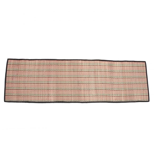Handcrafted Multicolour Madhur Grass Stripe Folding Table Mat Set (6+1)