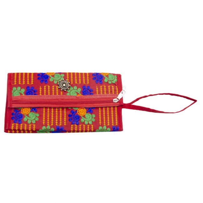 Velvet Red, Orange & Blue Star Antique Bag