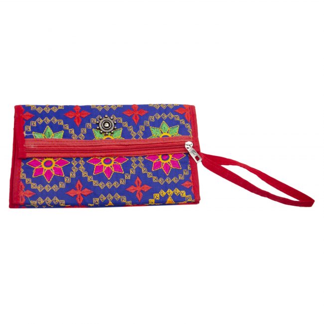 Velvet Blue, Pink & Red Star Antique Bag