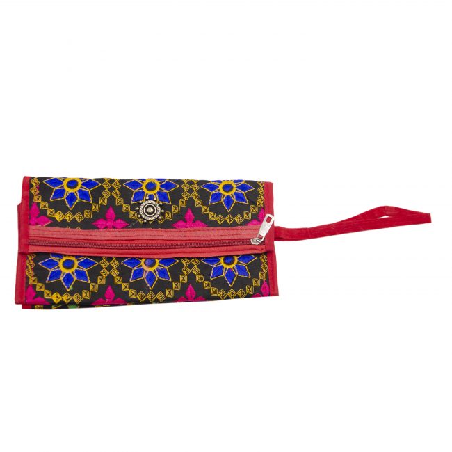 Velvet Black, Pink & Blue Star Antique Bag