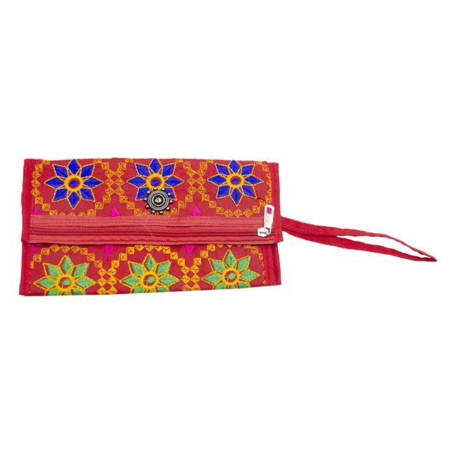 Velvet Red, Blue & Green Star Antique Bag