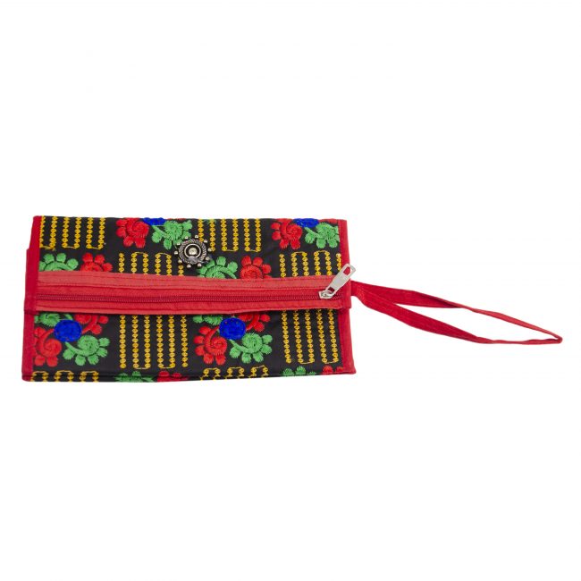 Thread Black, Red & Orange Star Antique Bag