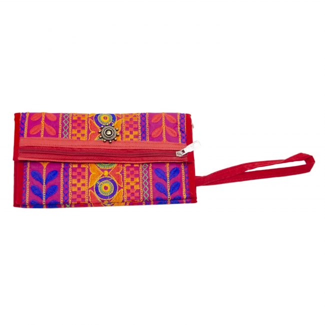 Thread Pink, Blue & Orange Star Antique Bag