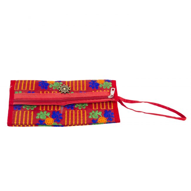 Cotton Red, Blue & Orange Star Antique Bag