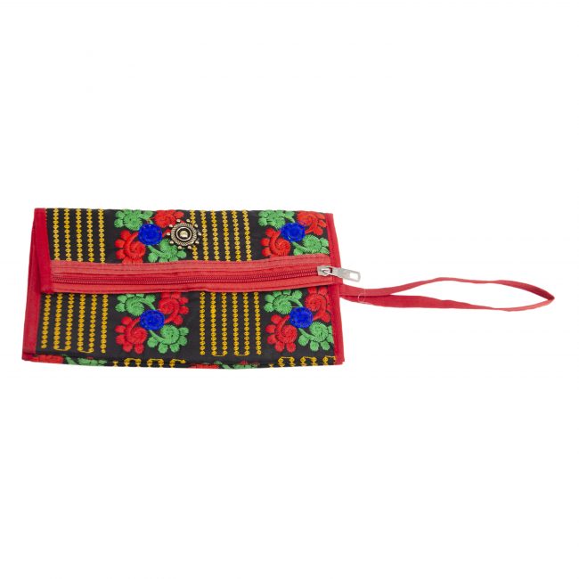 Thread Black, Red & Green Star Antique Bag