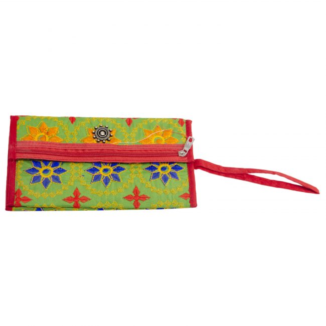 Thread Green, Orange & Blue Star Antique Bag
